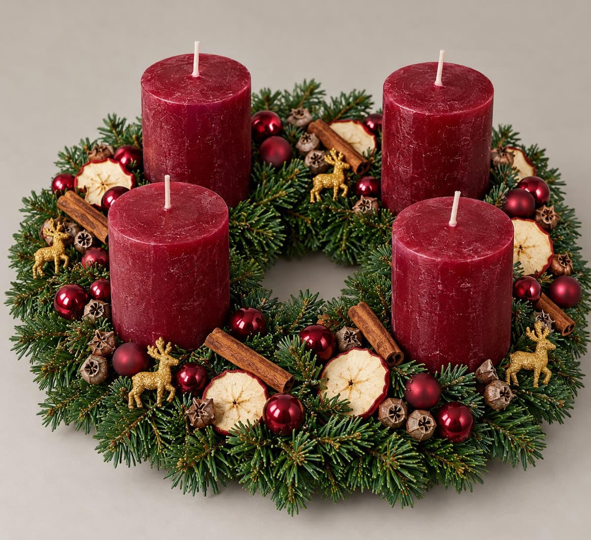 Adventskranz Waldesruh – handgebunden von Blumen Komander München