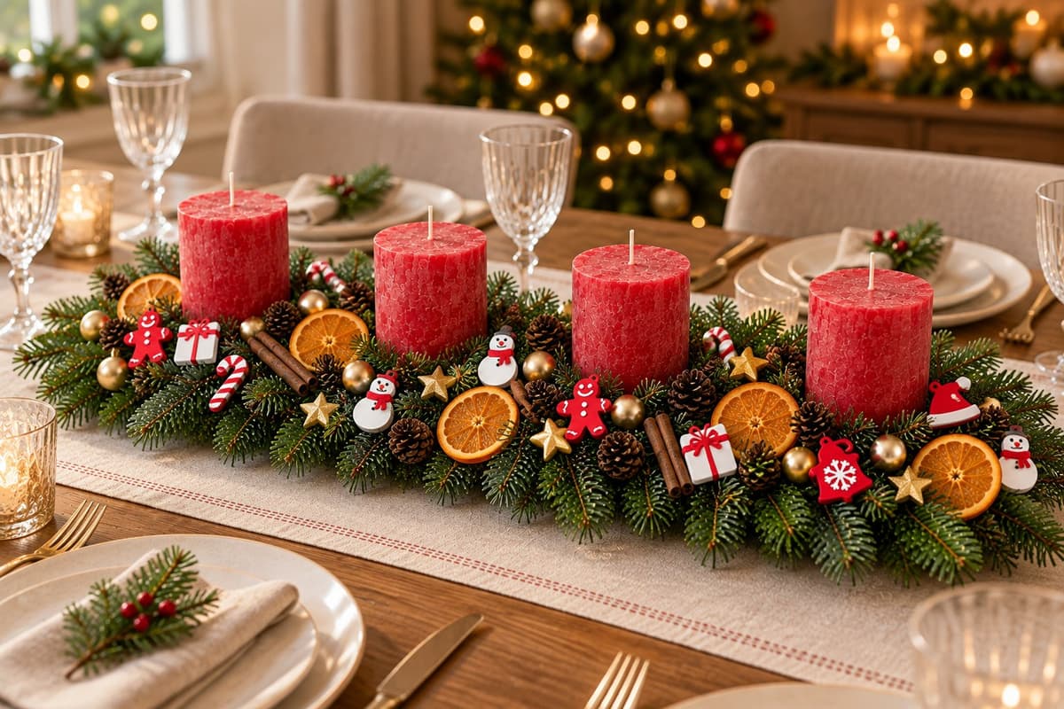 Adventsgesteck Lichterglanz – handgebunden von Blumen Komander München