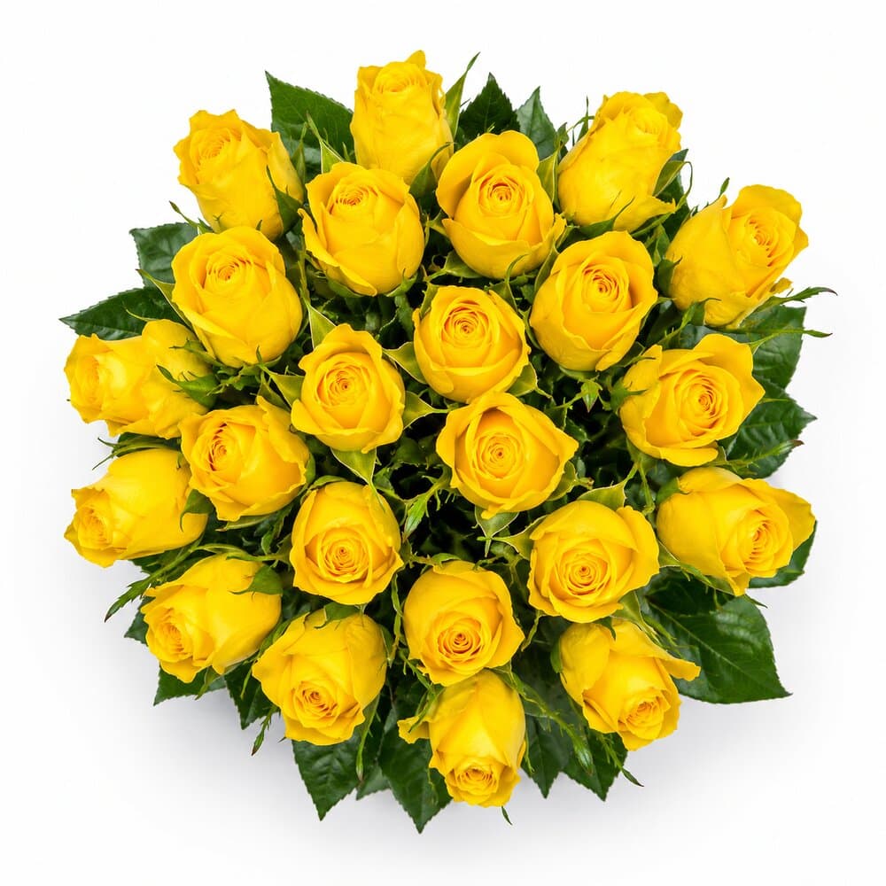 Joal – Gelber Rosenstrauß – handgebundener Blumenstrauß vom Floristen München